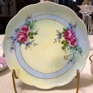 Limoges Haviland France Hand Painted French Roses Plate